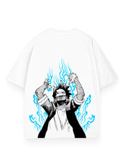 BLUE FLAME OVERSIZE TEE