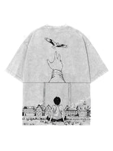 FREEDOM ABOVE ALL 2-SIDED OVERSIZE VINTAGE TEE