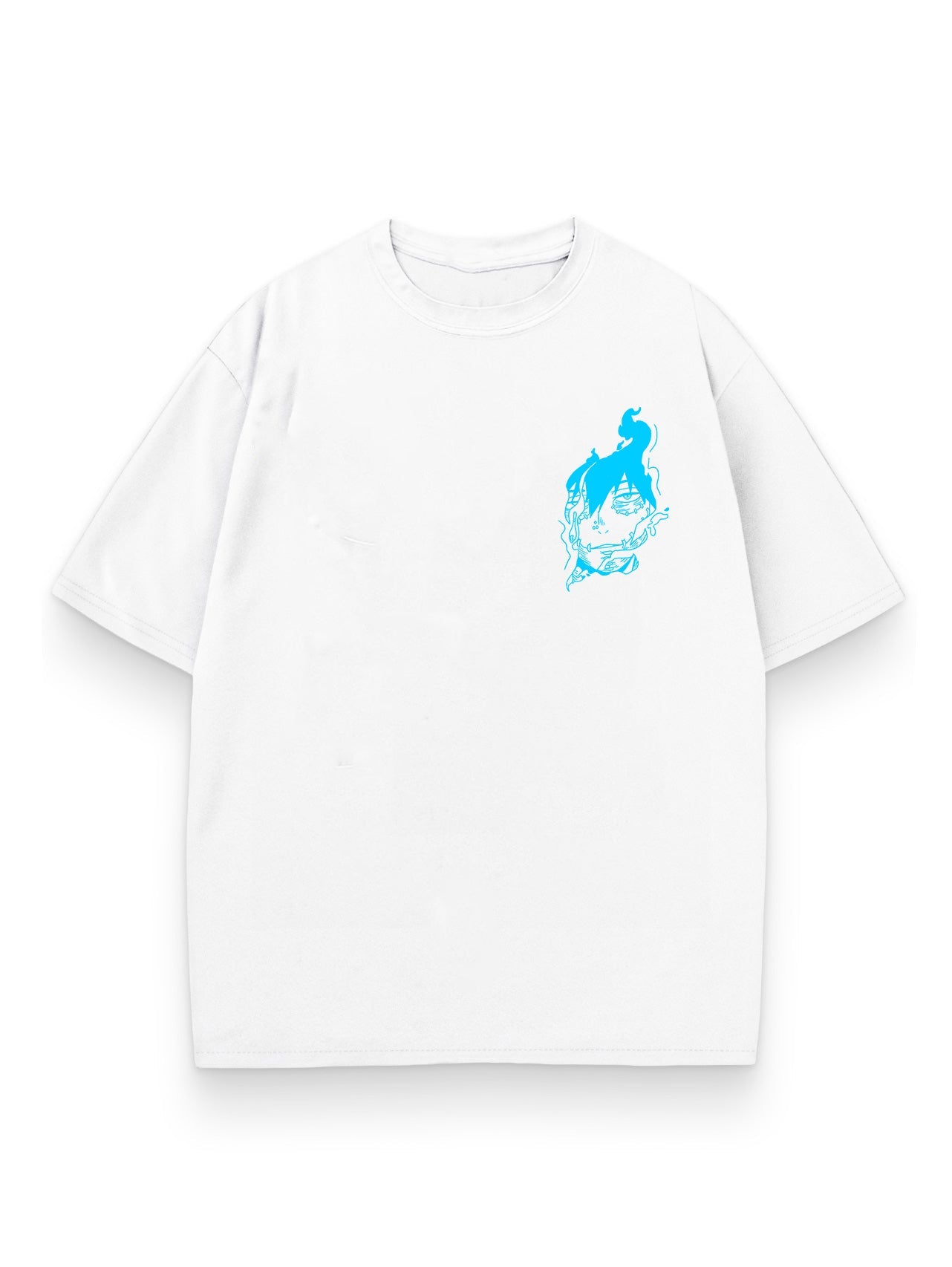 BLUE FLAME OVERSIZE TEE