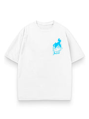 BLUE FLAME OVERSIZE TEE