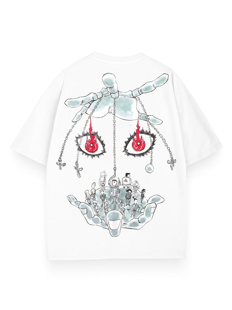 SCARLET CHAINS VINTAGE OVERSIZE TEE