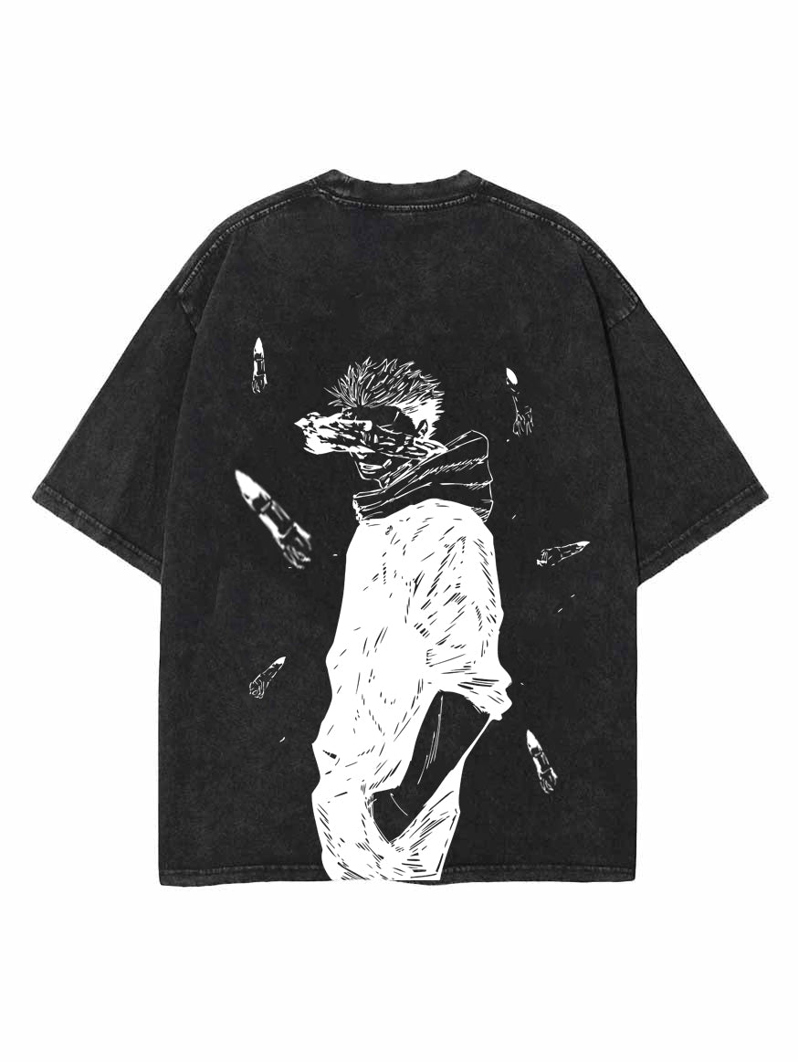 VESSEL OF CHAOS 2-SIDED OVERSIZE VINTAGE TEE