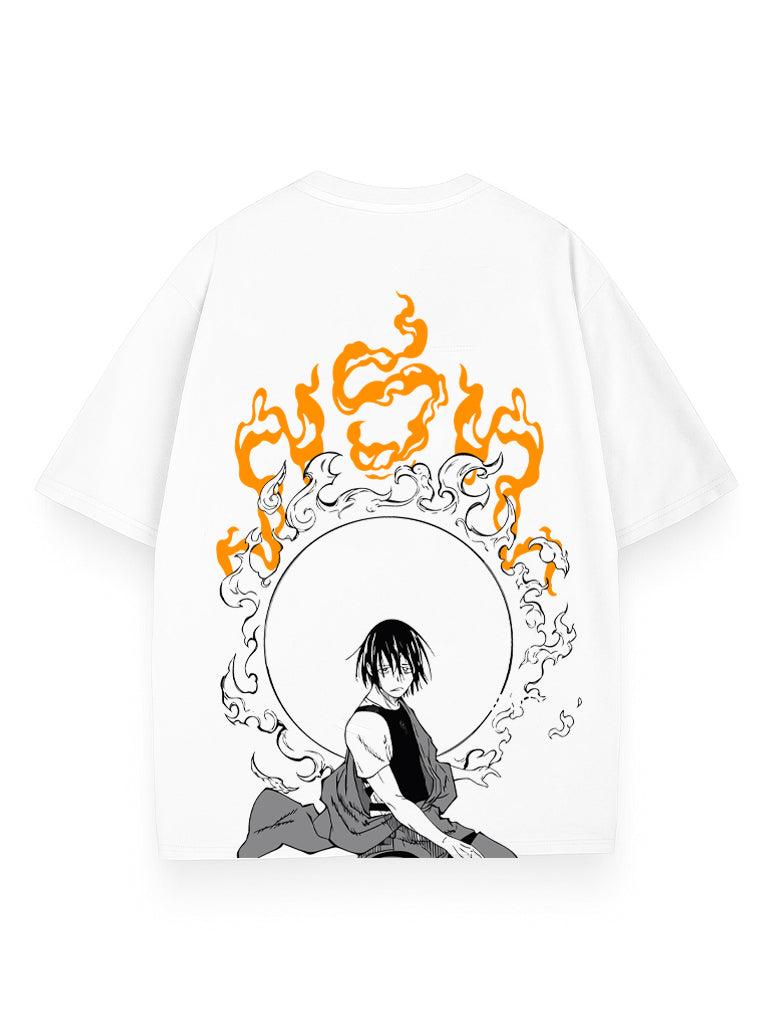 FLAME PILLAR OVERSIZE VINTAGE TEE