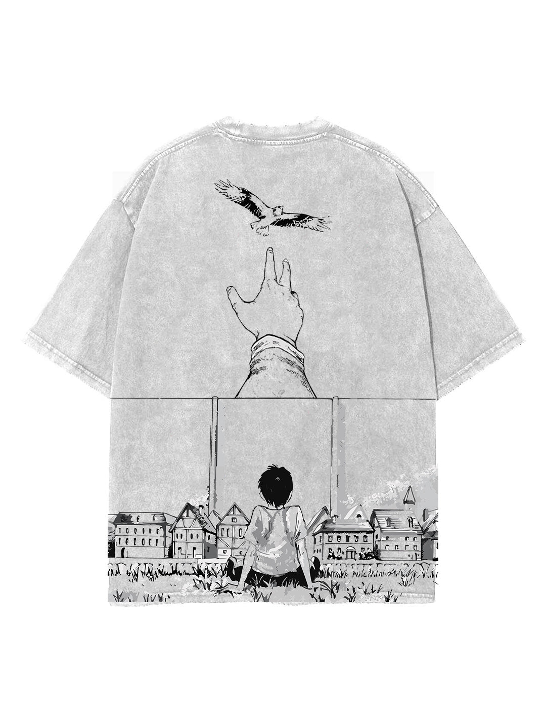 FREEDOM ABOVE ALL 2-SIDED OVERSIZE VINTAGE TEE