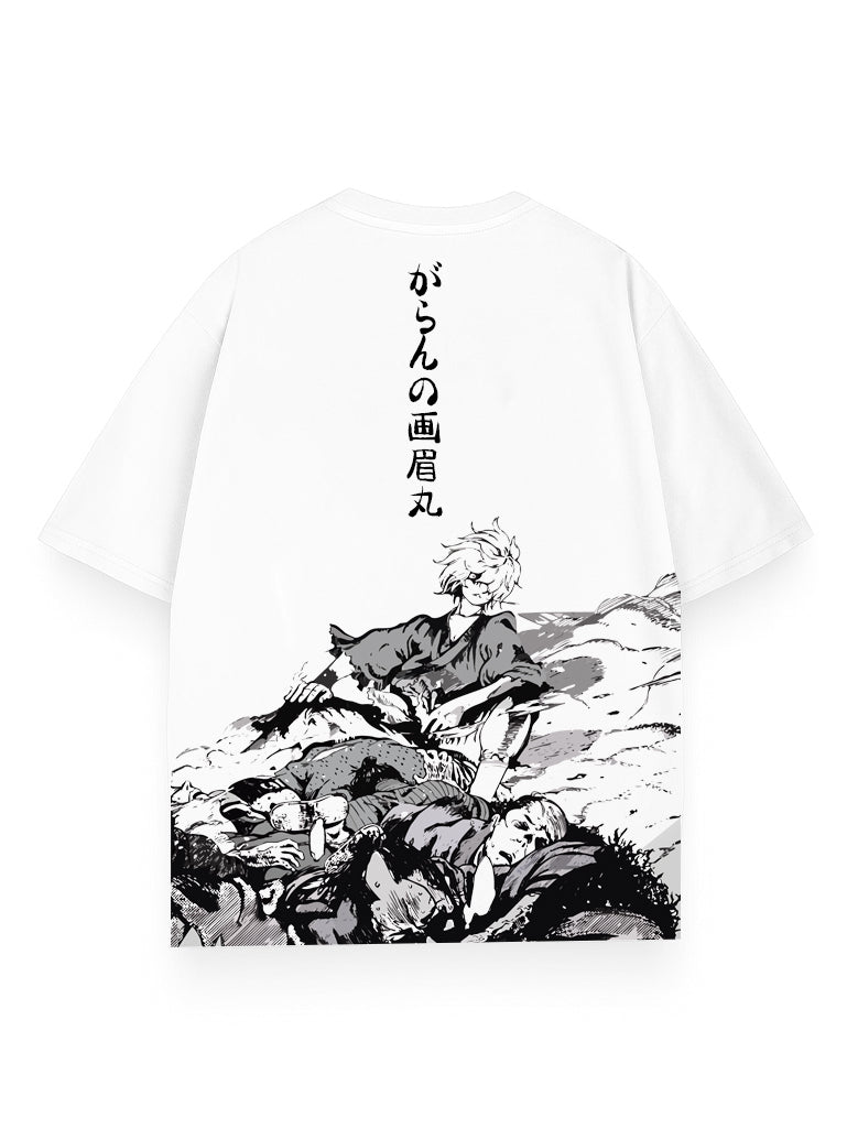 THE EMPTY FLAME OVERSIZE WHITE TEE