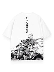 THE EMPTY FLAME OVERSIZE WHITE TEE