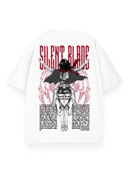 CRIMSON SCARF 2-SIDED OVERSIZE TEE