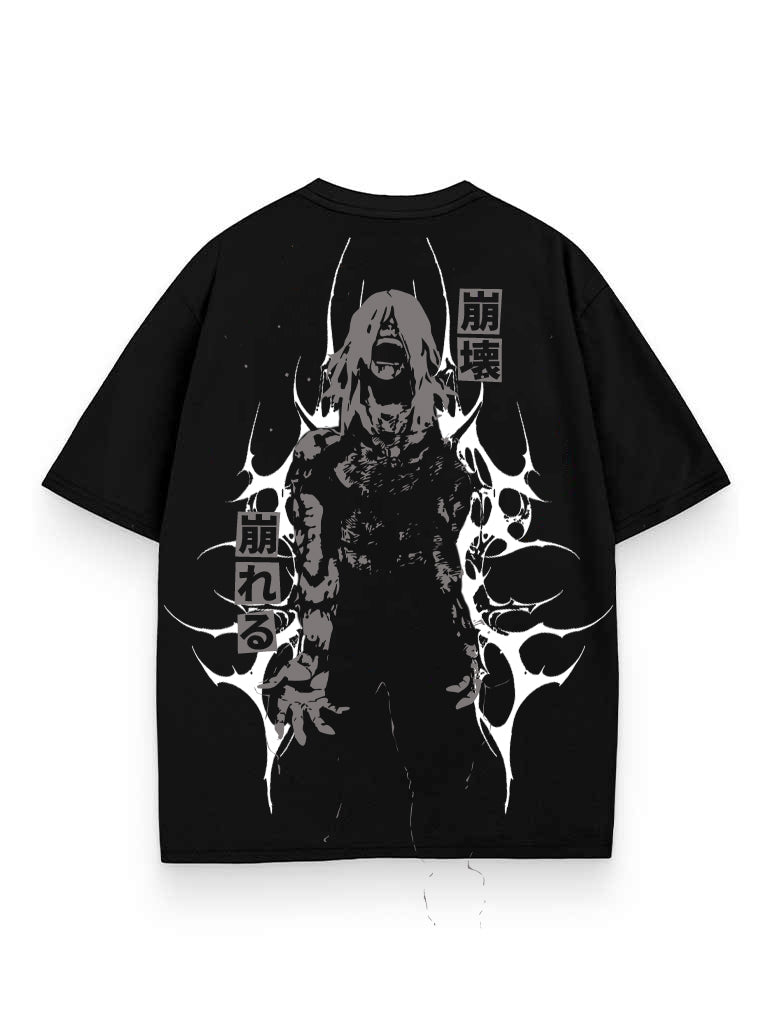 DECAYING HEART 2-SIDED OVERSIZE TEE